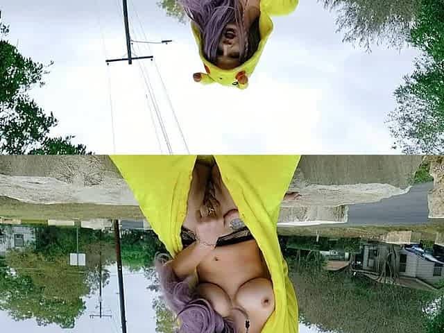 H@pe In Public AKA Penetration Pikachu Masturbates With A Dildo On A Public Street Risky - Masturbation