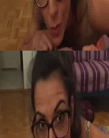 French Pornstar gives a nice smoking Blowjob
