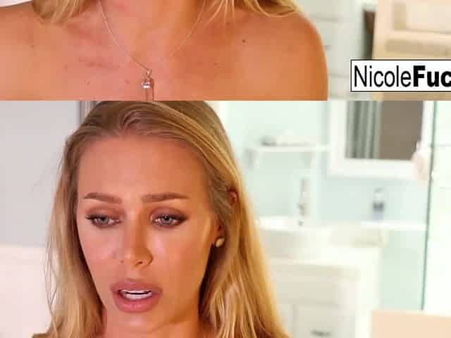 Sexy blond Nicole Aniston gets drilled hard