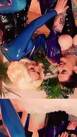 Amazing Hot Fuck Compilation of Latex Lesbian Girls with Juicy Pussy and Curvy Body