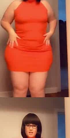 Sexy BBW shaking her wide ass
