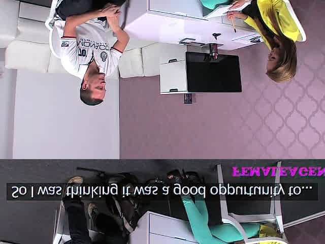 FemaleAgent Large dick delivers creampie present after casting