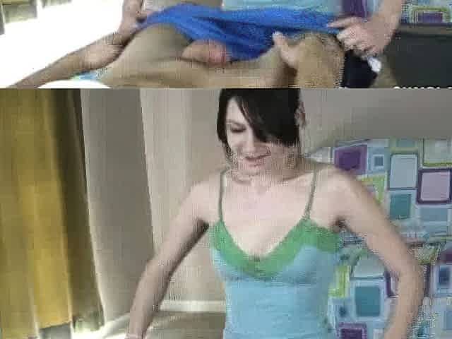 Teener Chloe and Billy meet up for a quick handjob session.