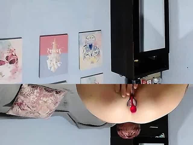 Russian Tattooed MILF's Solo Anal Play with Toy