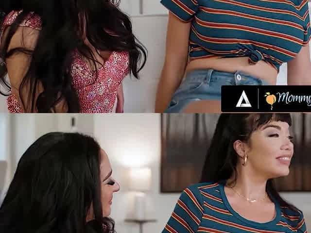 Stepmommys Girl - Busty Milf Sheena Ryder Fakes Identity To Seduce Little Puck Into Wild Lesbian Fuck