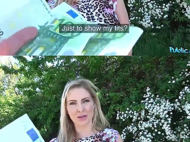 Public Agent - Breathtaking Georgie Lyall banged next to a public lake in the Summer