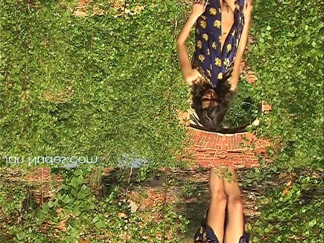 Fun girl has fun and gets bare ass naked in the great outdoors