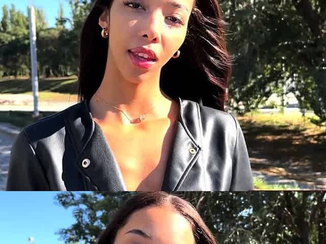 Tiny Filipina teen loves a big cock deep