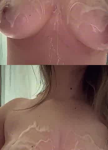 Juicy large natural titties