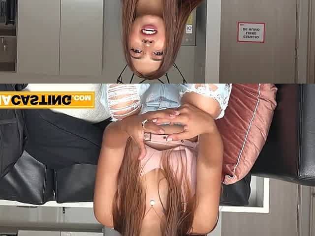 Perfect booty Spic young babe shakes it riding a big banging