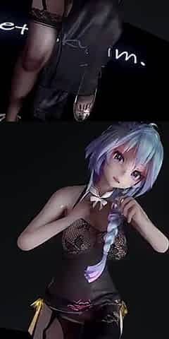 Miku-stellar-marionette Erotic Tattoos; Black Stockings; Cheongsam