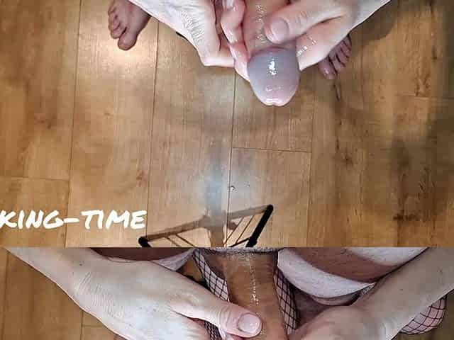 Dirty Talking Horny Wife Foreskin Play Handjob Fpov