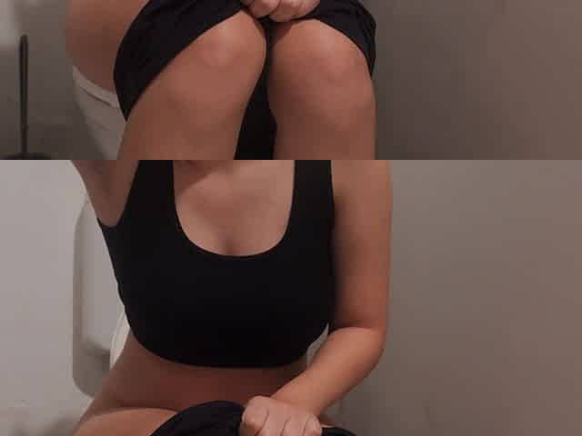 Indian Pregnant Big Tits Girl Doing Toilet Fetish Sitting on Toilet Then Farting and Masturbating While Farting