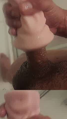 A lot Lots of cum with toy