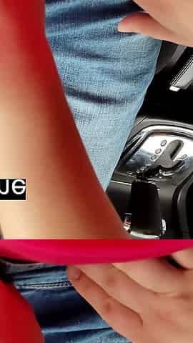 Stepsister Gives Brother His First Blowjob in the Car POV