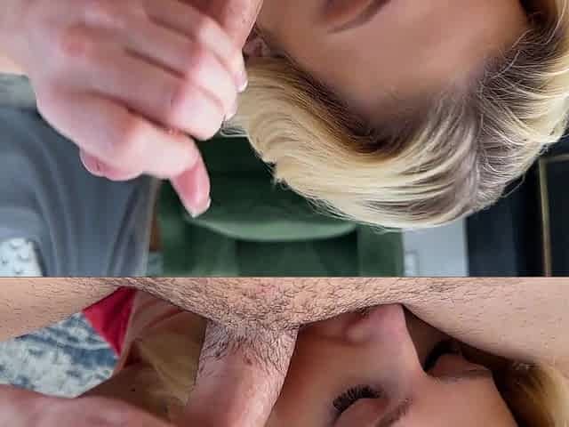 Blond Girlfriend Handjob Hot Video