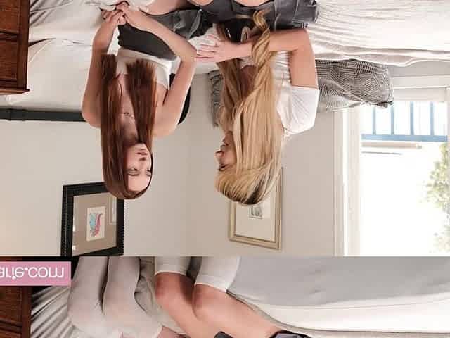 Excited Melanie Marie And Ashley Tee Banged Raw In Wild Trio With Hung Guy