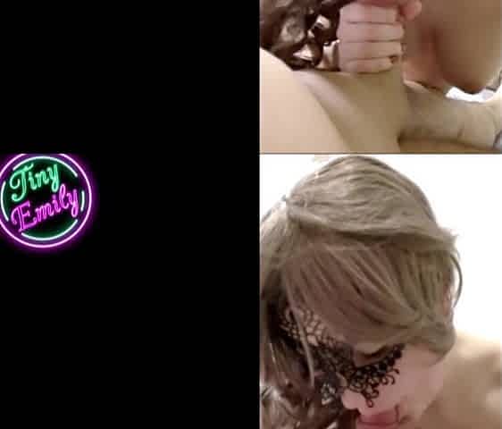 Masked Teen Hotty Riding Weenie and Gets a Entire Load Of Cum
