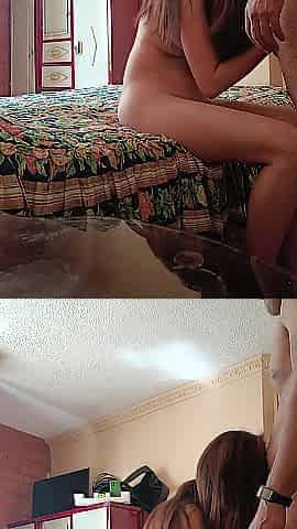 Intensa folllada de mi vecino, me llena la boca de sperm
