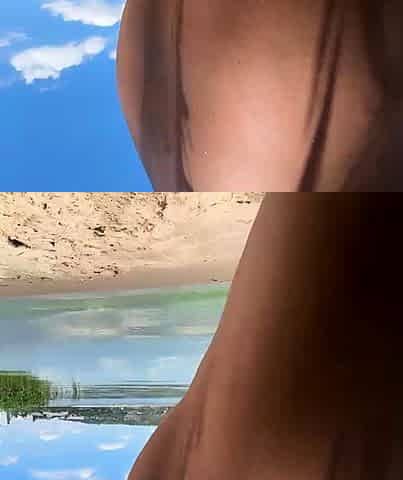 Horny Russian slut gets creampie after hard outdoor pounding