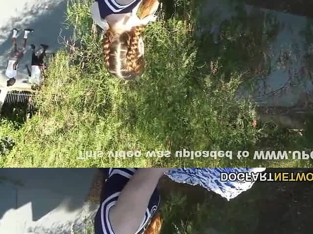 Cheerleader Teen 18+ Blows A Group Of Black Guys - Arietta Adams