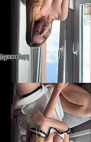 Neighbour caught me masturbating by the window - Alexis Crystal