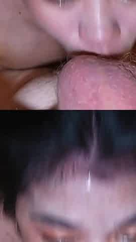 Deepthroat and Anal Training Ass to Mouth and Facial for a Shy Chubby Asian