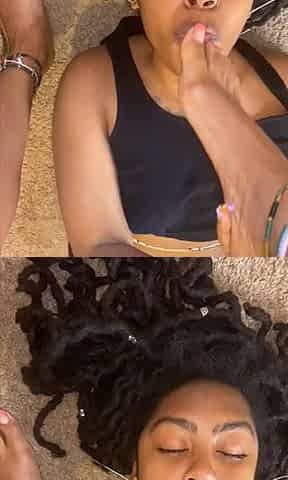 Foot licking