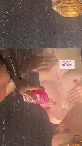 Moist Hawt Cuties Giving a kiss and Soapy Massage in Shower