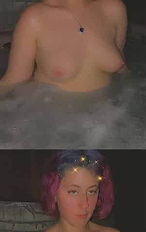 Invited allies wife to the hawt tub for joy then we drilled inside.