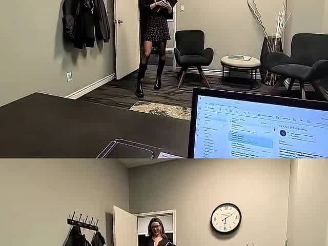 Sexy Secretary Helps U Unwind - BG - Doggy/Facial