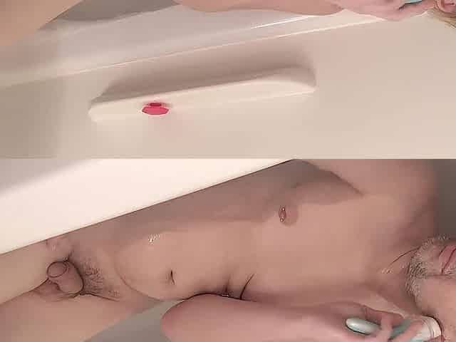 T4T Pair; My Transmasc Stud Fiance Films Me Shaving My Face In Our Bathtub