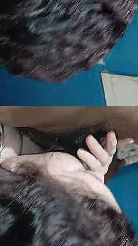 PAWG Busy Work on Her Surprise
