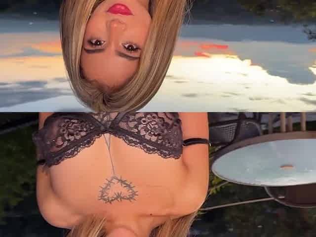 FACIAL! Gorgeous colombian golden-haired getting screwed in a chalet