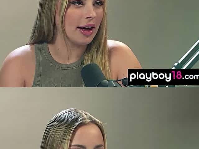 Small blond mother I'd like to fuck Anna Claire Clouds fondles her cunt after an interview