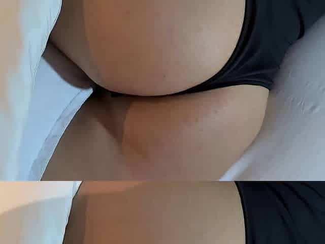 I discover my stepsister masturbating with a pillow.