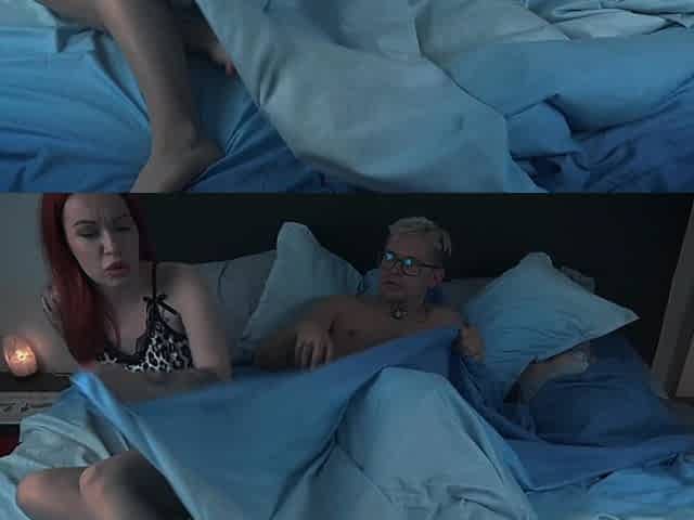 Sharing a bed with stepsister ends with sex