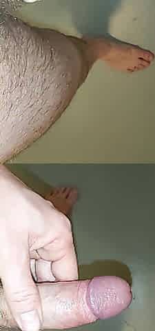 Emptied himself in the shower