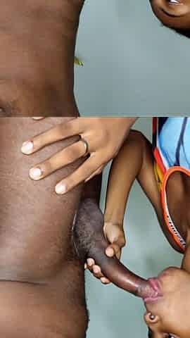 Tiny Ebony Blowjob for BBC
