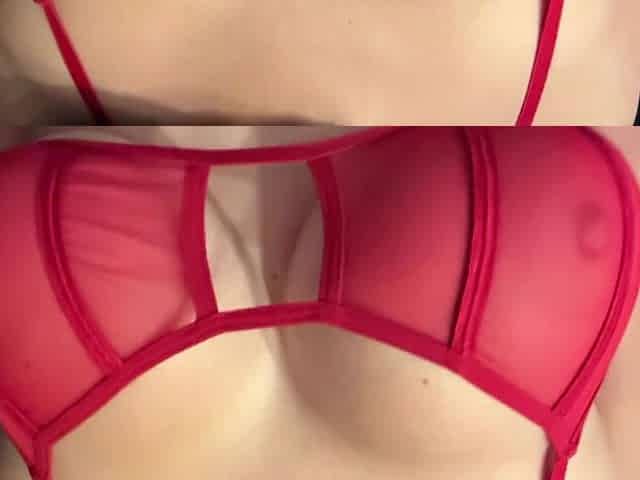 Italian Big Tits Milf Artemisia Love showing her juicy boobs wearing a red bra