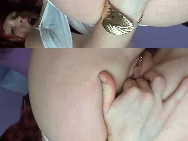 Chubby Brunette Big Boobs Dildo Masturbation