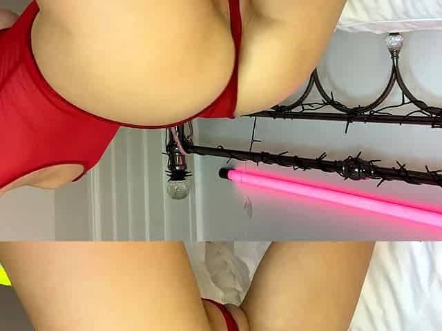 Cute curly brunette solo webcam masturbation