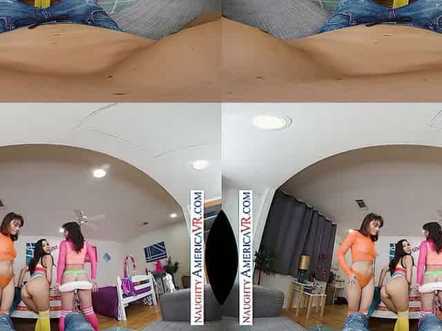 Campus honeys Brooklyn Gray, Gianna Dior, and Liv Unruly get unruly in their Dorm Room