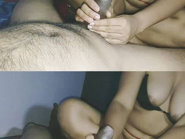 Oil Massaging Boyfriend's Dick Fucked Him Masaage Happy Ending