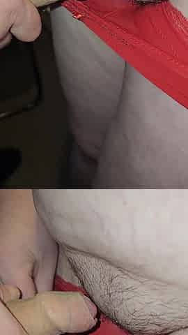 Old Pervert Cums on My Hairy Pussy Big Dick Head