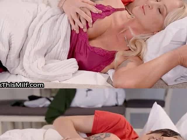 Alexis Malone Stepmom Sneaks A Creampie On The Couch