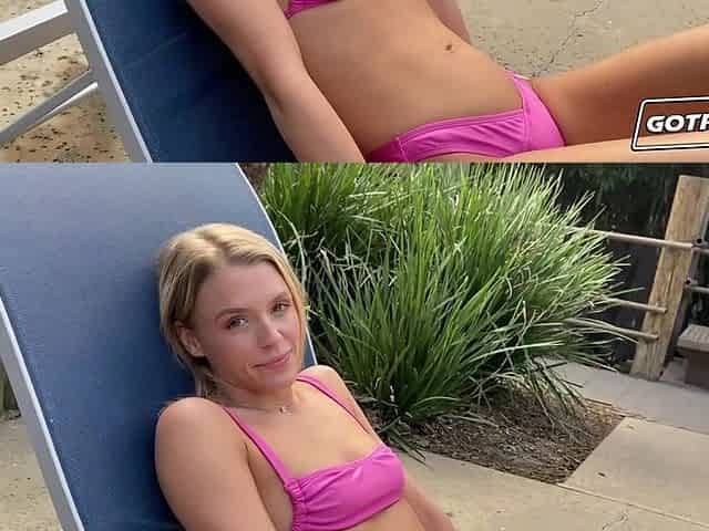 GOT FILLED - Hot Flawless Butt Evelyn Is Locked and Loaded