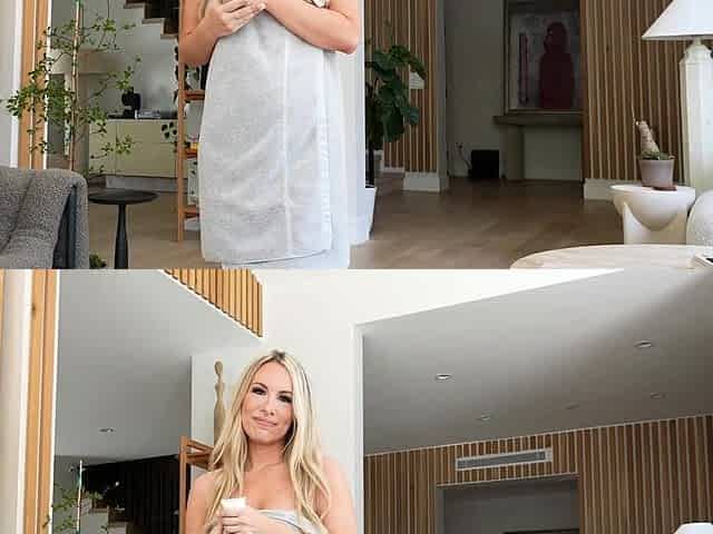 Rubbing Lotion on my Mom's Friend's Naked Body - Bunny