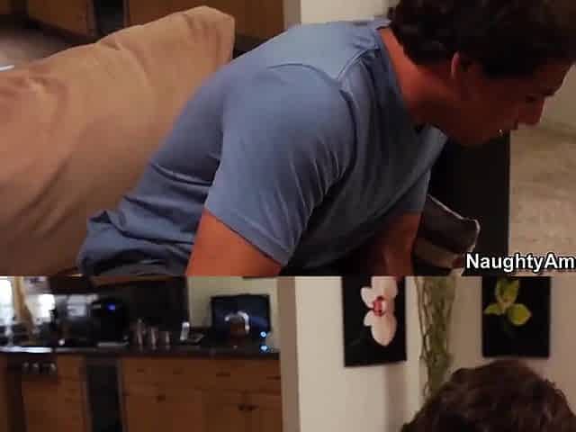 Busty BBW Milf Makes Him A Man - Blonde