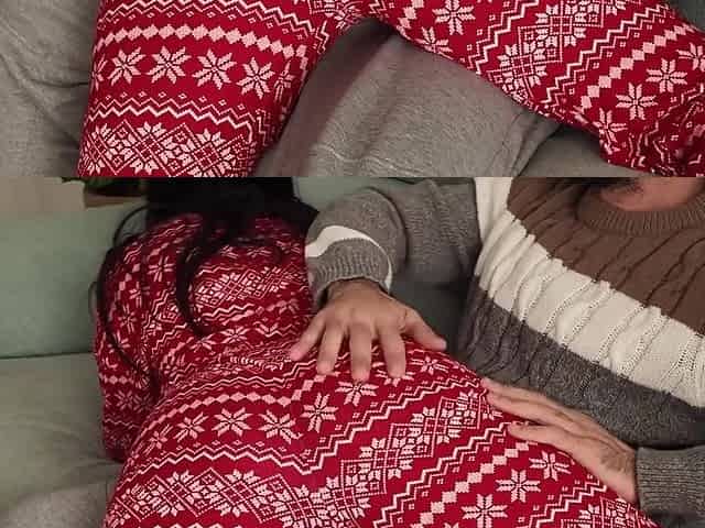 Teenage 18+ Stepdaughter Wants To Learn To Fuck With Stepdaddy Huge Cock, He Spanks Her And Fills Her Pussy